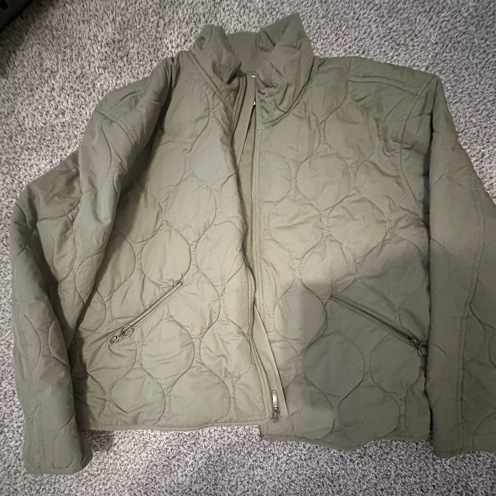 Lucky Brand Olive Bomber Jacket